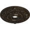 Ekena Millwork Rose Ceiling Medallion (Fits Canopies up to 7 1/4"), 18"OD x 3 1/2"ID x 1 1/2"P, Stone Hearth CM18ROSHF - alternate 4